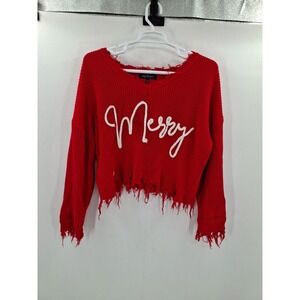 Simply Southern Red V-Neck Sweater